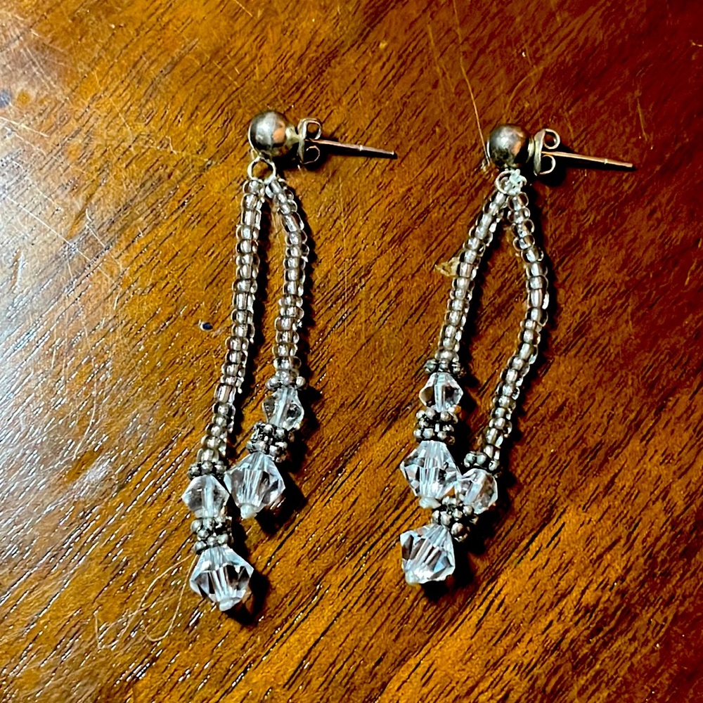 Beaded dangle earrings